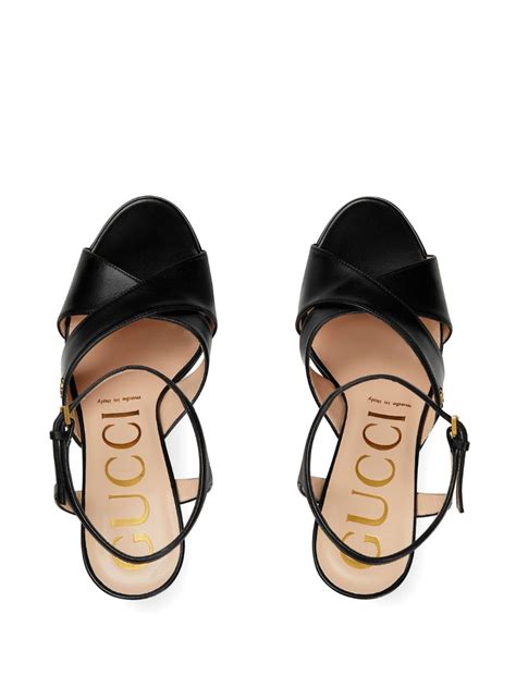 gucci crossover sandal|gucci slippers women.